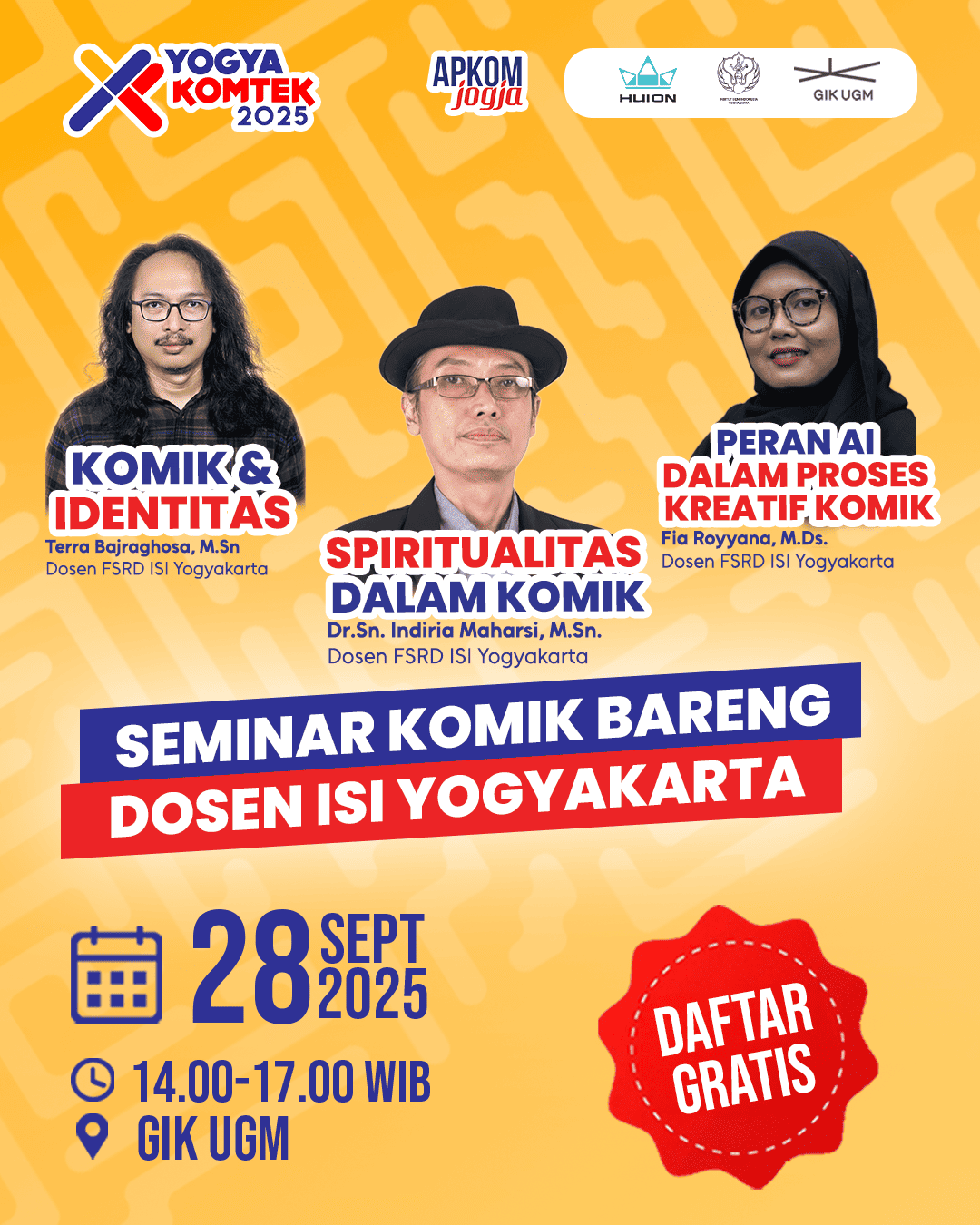 Seminar Komik Bareng Dosen ISI Yogyakarta